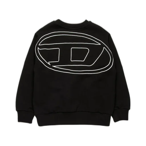 Kids Oval-D Logo Embroidered Oversized Sweatshirt
