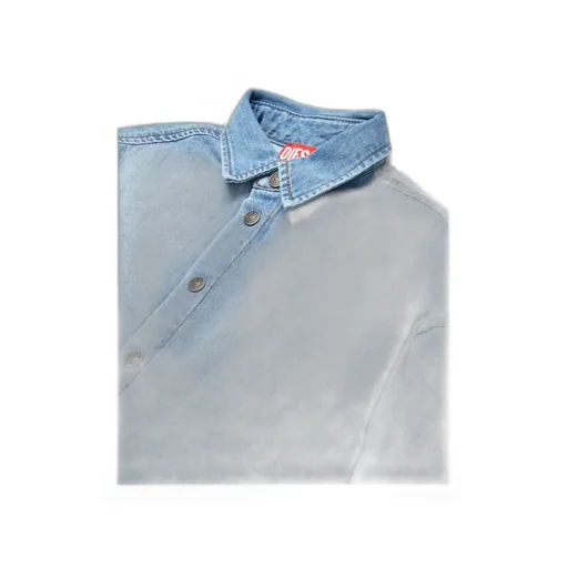 Long-Sleeved Denim Shirt
