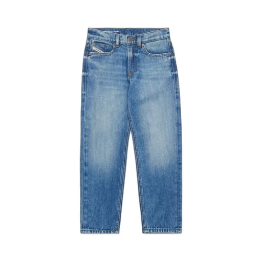 Mid-Waisted Straight-Leg Jeans