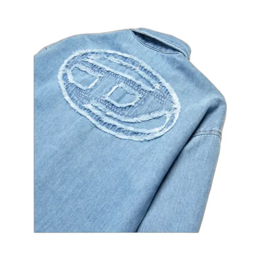 Long-Sleeved Denim Shirt