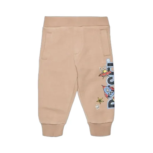 Graphic Printed Fleece Jogger Trousers