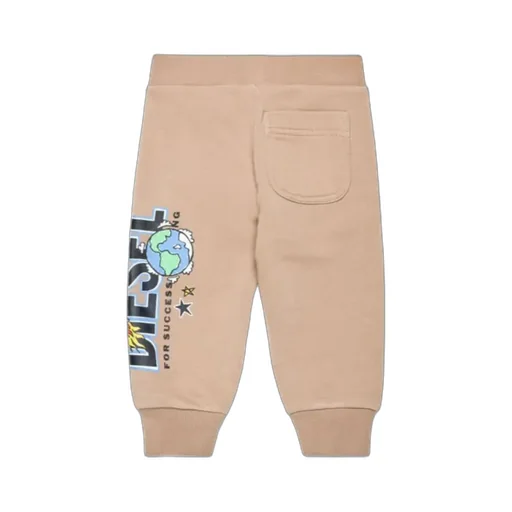 Graphic Printed Fleece Jogger Trousers