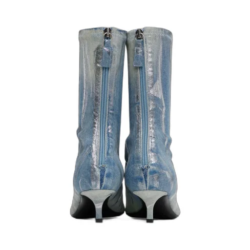 D-Venus Kittie Logo Plaque Ankle Boots