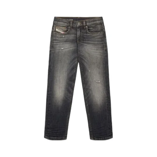 Distressed Tapered Jeans