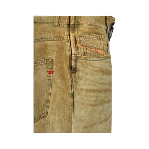 Logo Plaque Straight Leg Jeans