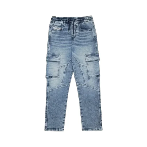 Drawstring Cargo Jeans