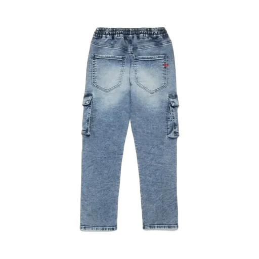 Drawstring Cargo Jeans