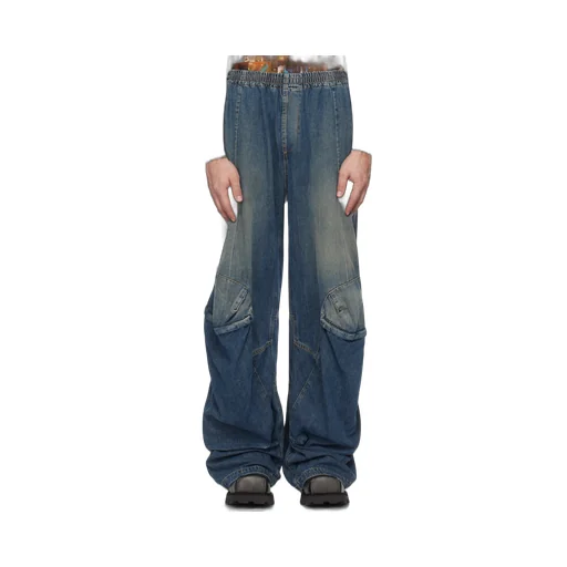 D-Para Elasticated Waistband Jeans