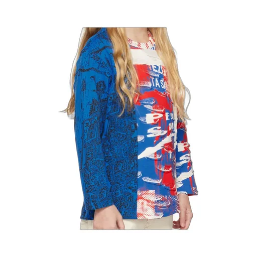 Graphic-Printed Long-Sleeved Top