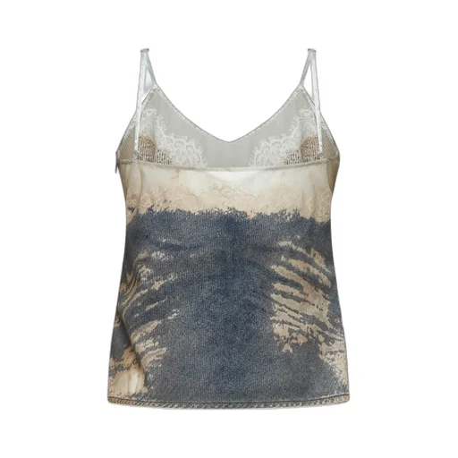 Spaghetti Strap Denim Top
