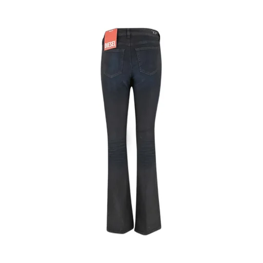 Logo Plaque Demin Flared Jeans