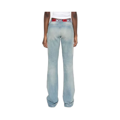 Logo-Waistband Bootcut Jeans
