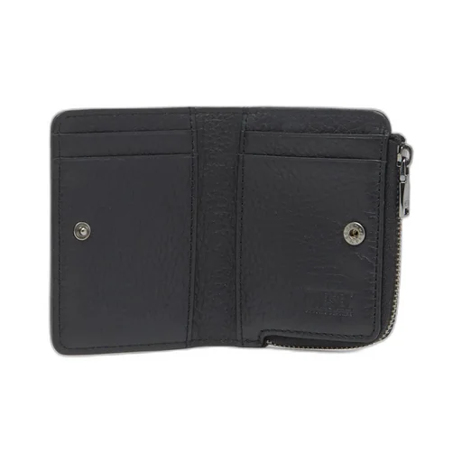 Logo Plaque Leather Wallet