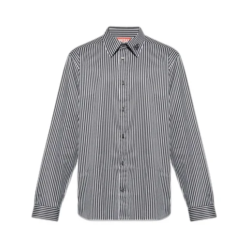 S-Turner-Stripe-D Striped Cotton Shirt