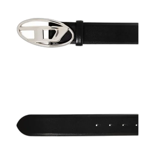 1Dr Logo-Buckle Leather Belt
