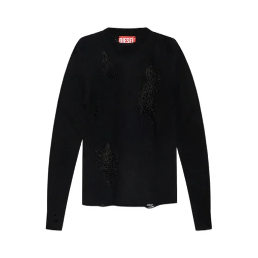 K-Norman Distressed Knitted Jumper
