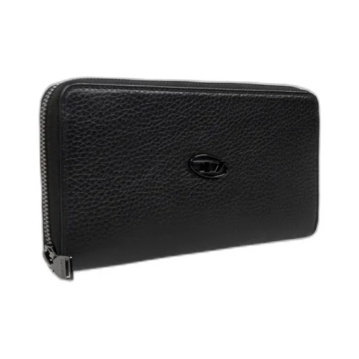 Logo-Plaque Leather Wallet