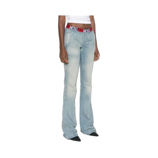 Logo-Waistband Bootcut Jeans