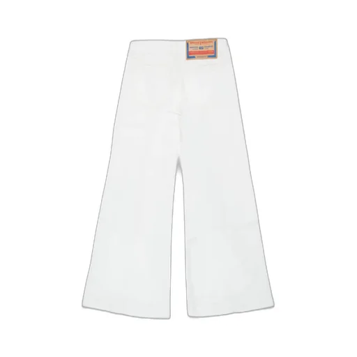 Logo Patch Wide Leg Jeans