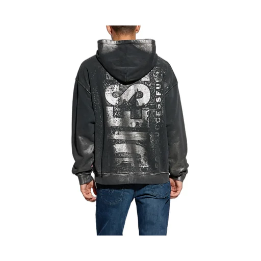 S-Boxt-Hood-Q6 Logo-Printed Hoodie