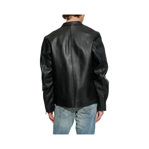 Zippered Leather Jacket