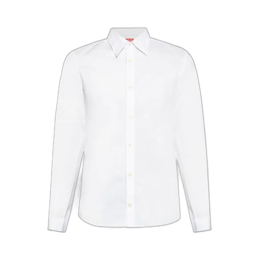 Logo Embroidered Long-Sleeved Shirt