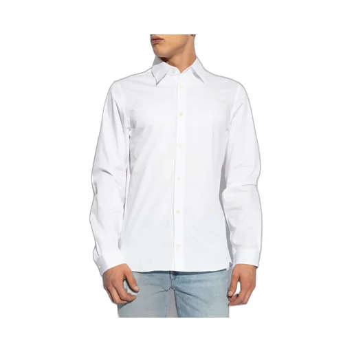Logo Embroidered Long-Sleeved Shirt