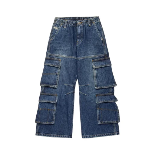 Low-Waisted Cargo Jeans