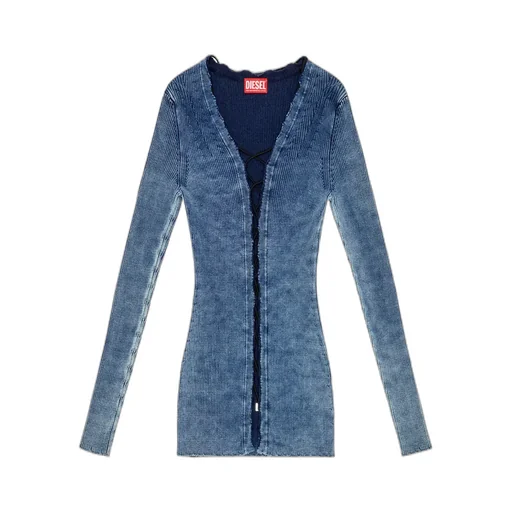 M-Acerata Ribbed-Knit Cardigan