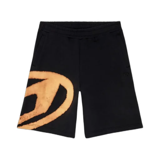 Crow-Bleach Cotton Track Shorts