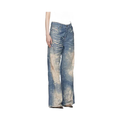 1996 D-Sire-Fsf Wide Leg Distressed Jeans