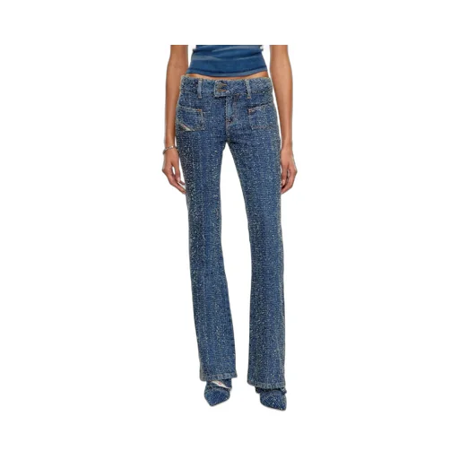 D-Ebush Low-Rise Flared Jeans