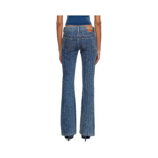 D-Ebush Low-Rise Flared Jeans