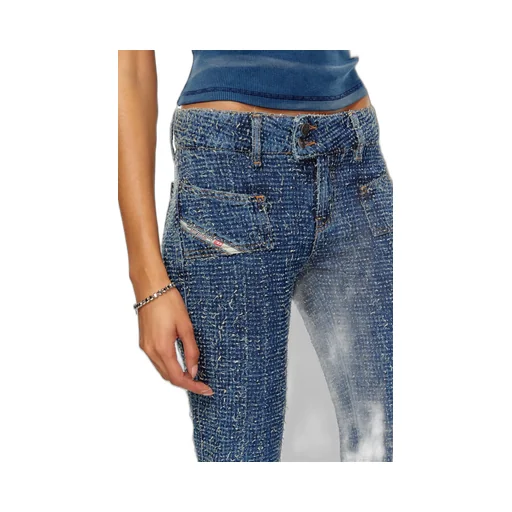 D-Ebush Low-Rise Flared Jeans