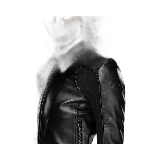 L-Totem-P1 Cropped Leather Jacket