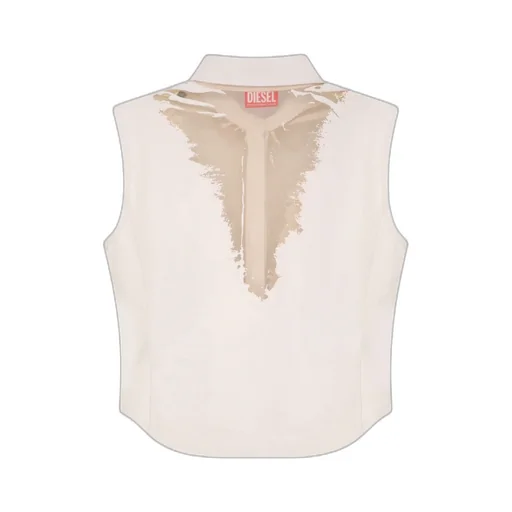 Giseld Logo Embroidered Sleeveless Shirt