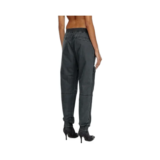 Elasticated-Waistband Cargo Track Pants