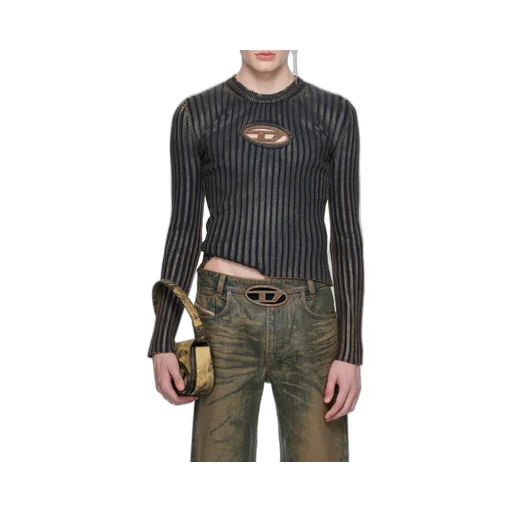 Rib Round-Neck Sweater