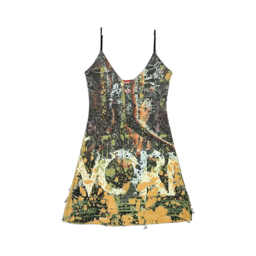 D-Jena-Dev Distressed Sleeveless Mini Dress