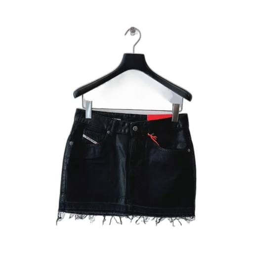 De-Ron Frayed Hem Mini Skirt