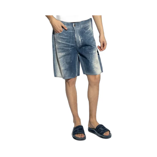 D-Shorty-Fse Peel-Off Denim Shorts