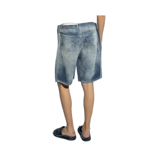 D-Shorty-Fse Peel-Off Denim Shorts
