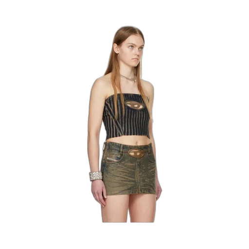 Stripe Pattern Tube Top