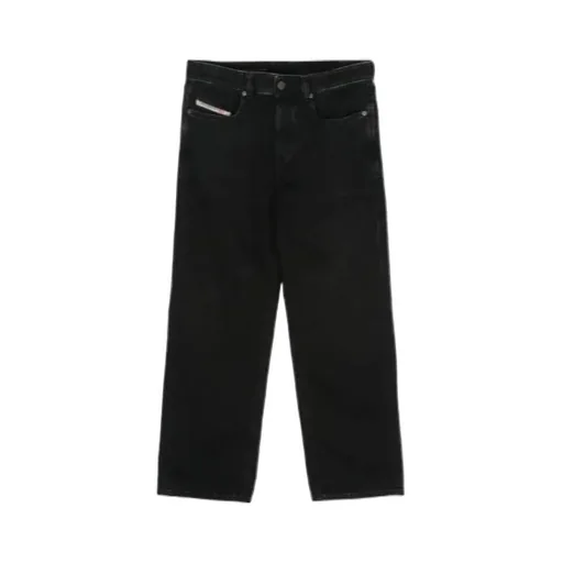 D-Macro Mid-Rise Straight-Leg Jeans