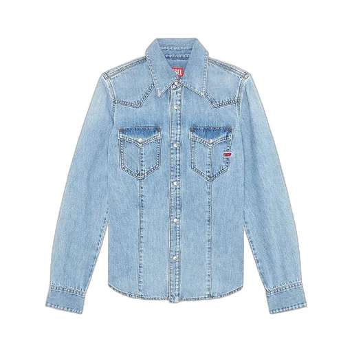 Long-Sleeved Denim Shirt