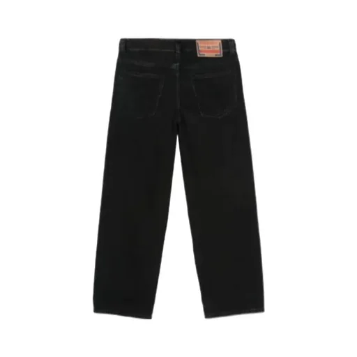 D-Macro Mid-Rise Straight-Leg Jeans