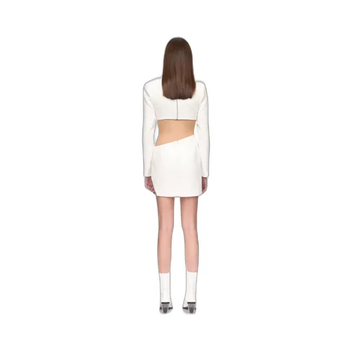 3D Crystal Chain Square Neck Blouse