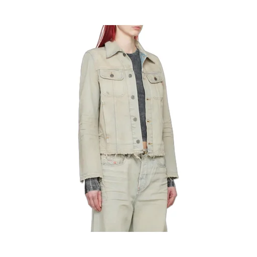 De-Bonny-S1 Frayed-Edge Denim Jacket