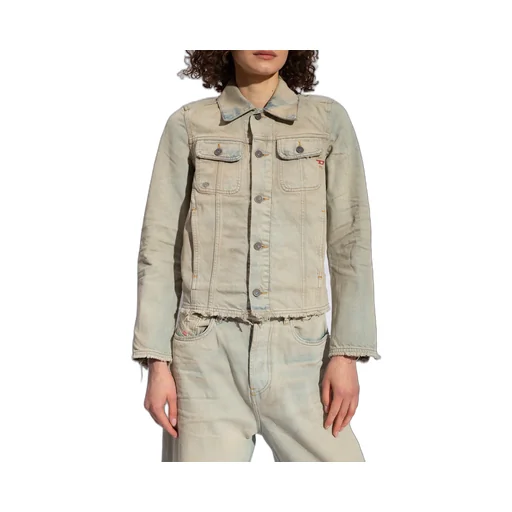 De-Bonny-S1 Frayed-Edge Denim Jacket