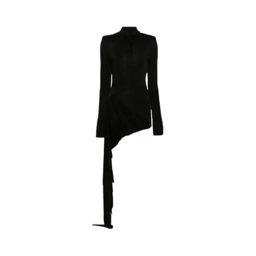 Long-Sleeve Asymmetric Dress